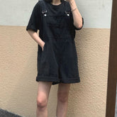 Gemütlicher Retro-Jeans-Overall